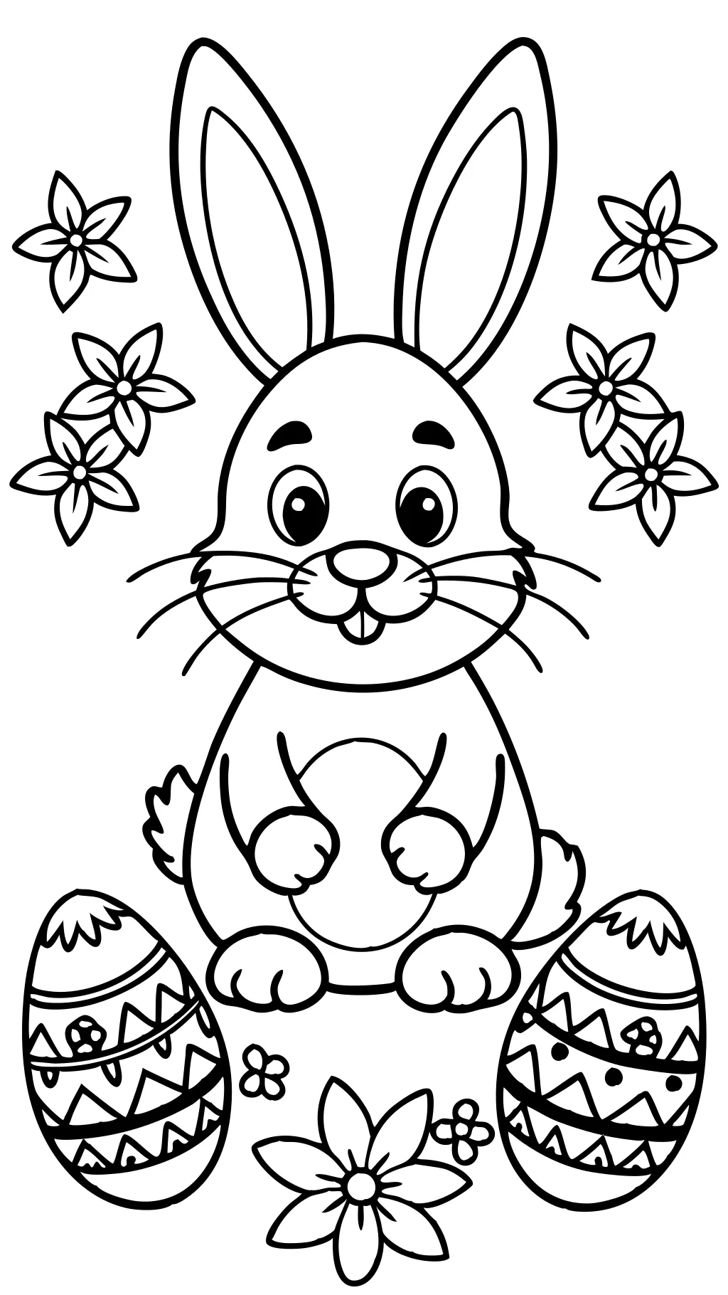 Páginas para colorear imprimibles de Easter Bunny